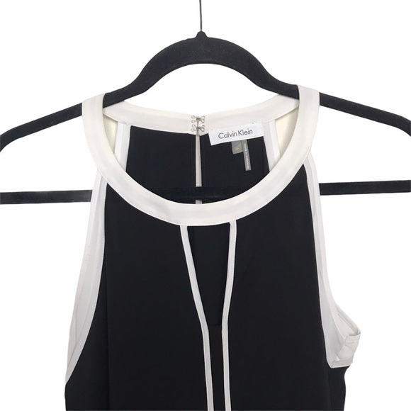 Calvin Klein Black Sleeveless Tank Top Blouse - Picture 3 of 5